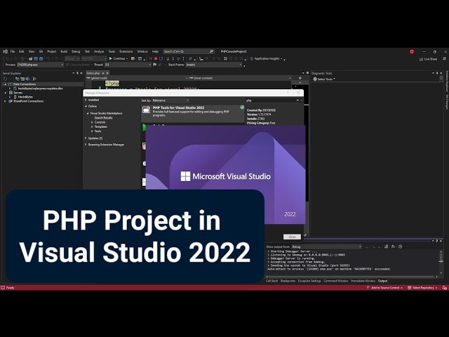 PHP Project in Visual Studio 2022 (Getting Started)