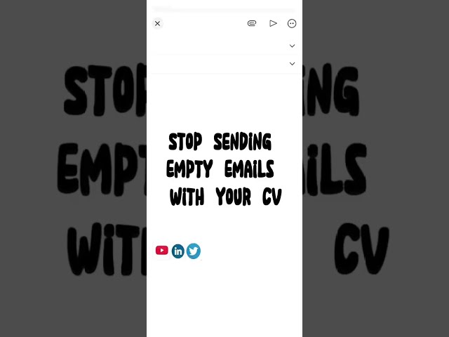 How To Properly Send Your CV Through Email (Most People Do This Wrong)