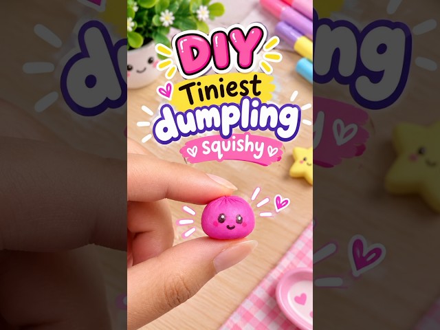 Dumpling Squishy 😱 #shorts #craft #satisfying #trending #youtubeshorts #trendingshorts #viral #funny