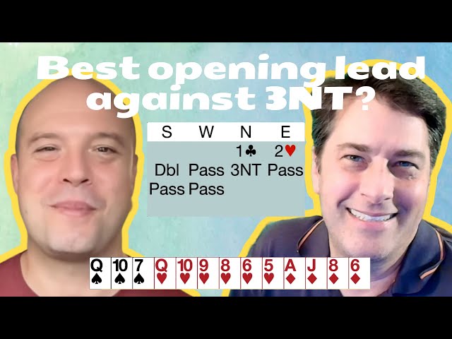 What is best opening lead against 3NT??? - with Curt Soloff
