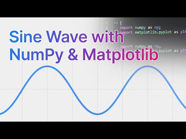 How to Plot a Sine Wave in Python Using Matplotlib | Easy Tutorial for Beginners #python #numpy