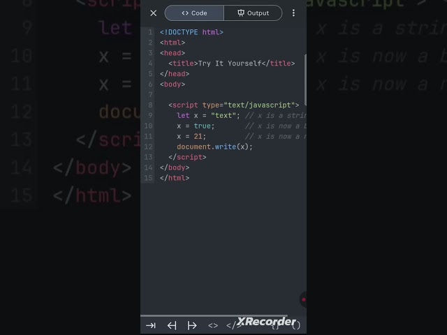 Javascript is dynamic #javascript #interview