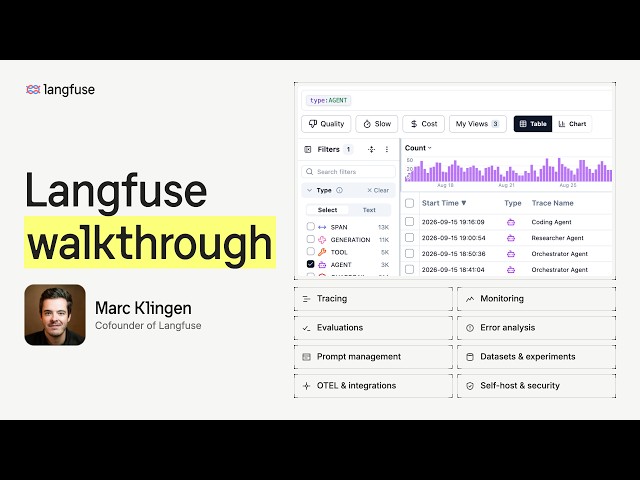 Langfuse Walkthrough - Full Demo of Agent Tracing, Evals, Experiments and Prompt Management