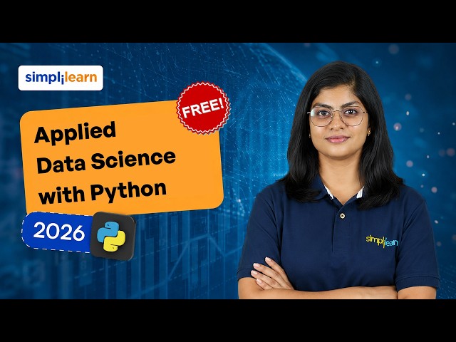 Applied Data Science with Python  2026 | Applied Data Science Full Course | Simplilearn