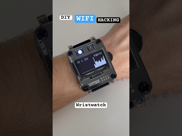 Building a DIY WIFI Hacking Wristwatch that can block any Wifi Signal #engineering #hacker #electro