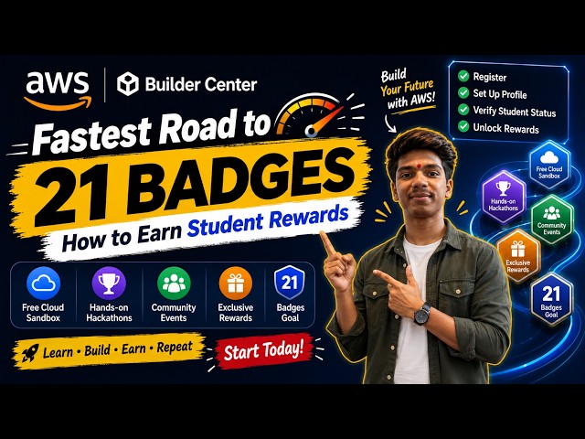 Get 100% FREE AWS Certification & $579 Student Rewards | Fastest way to Road to 21 Badges