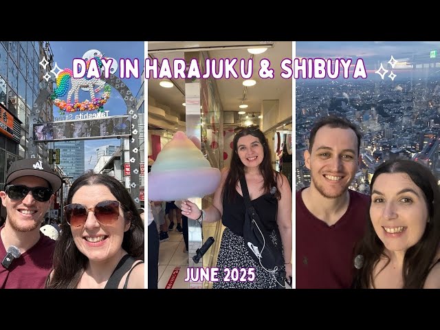 Harajuku & Shibuya! Meiji Jingu, Takeshita St, Shibuya Sky & Godzilla Room Tour | DAY2 JUNE25