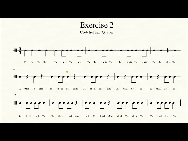 RHYTHM EXERCISE TO IMPROVE YOUR SIGHT READING SKILLS