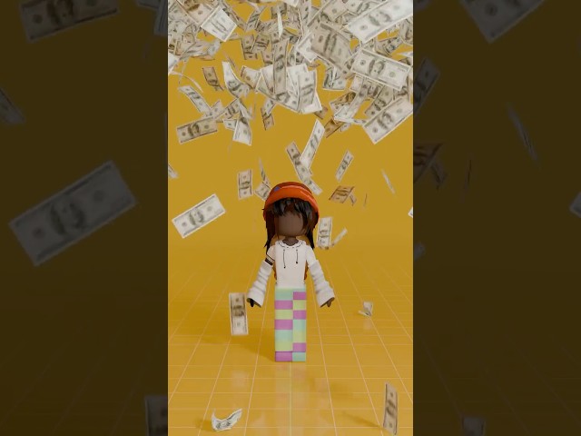 Roblox Water, 100 Dollar Bills & Shrimpo – Realistic 3D Physics in Blender! #roblox  #robloxshorts