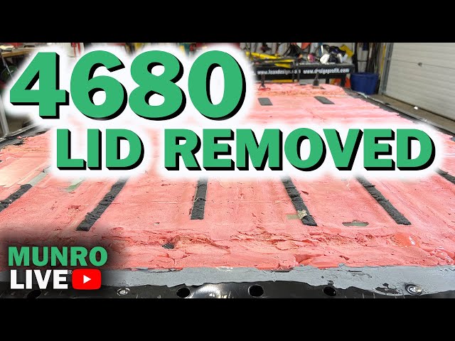 FINALLY! 4680 Battery Pack Lid off | Tesla Model Y Update