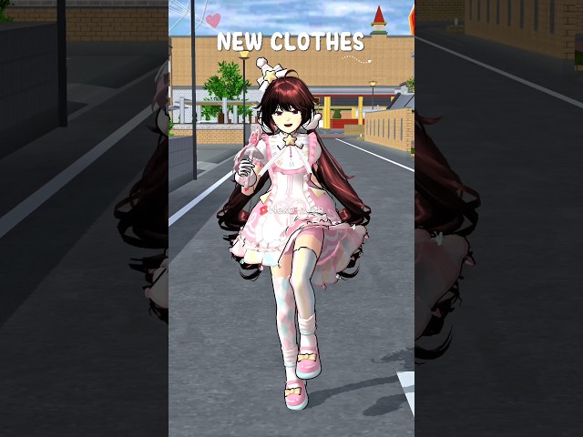 New Clothes Update 😍 Sakura School Simulator Chinese version 💕 #sakuraschoolsimulator #shorts #trend