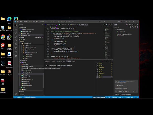 Python Pygame Project | Build a Ganesh Chaturthi App Using Python