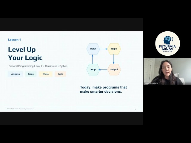 Computer Programming Level 2 Workshop Demonstration