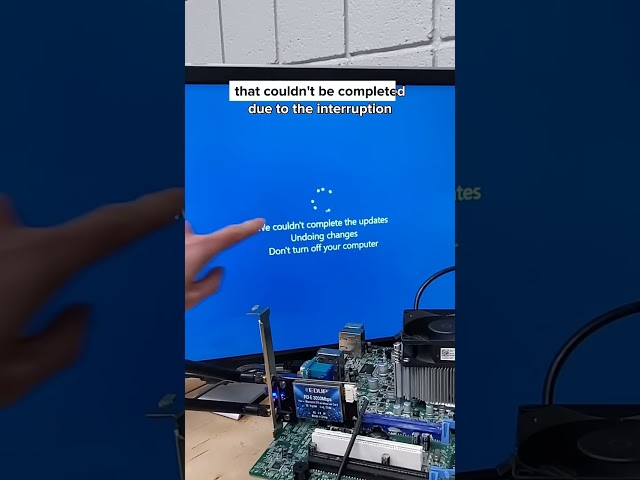 Veja o que acontece se você desligar o PC durante uma atualização do Windows