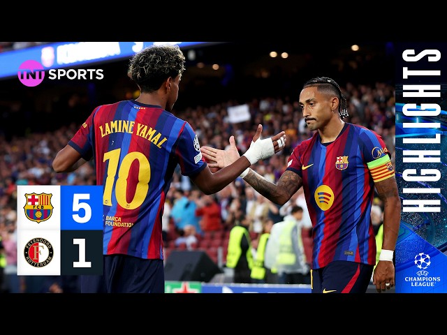 Raphinha & Yamal Run The Show! 🤩 | Barcelona 5-1 Feyenoord | UEFA Champions League Highlights