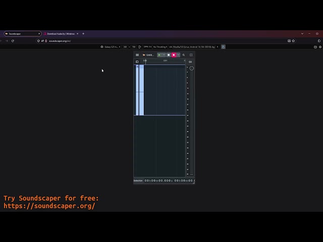 Want to use Audacity on Android? Here is how with Soundscaper!