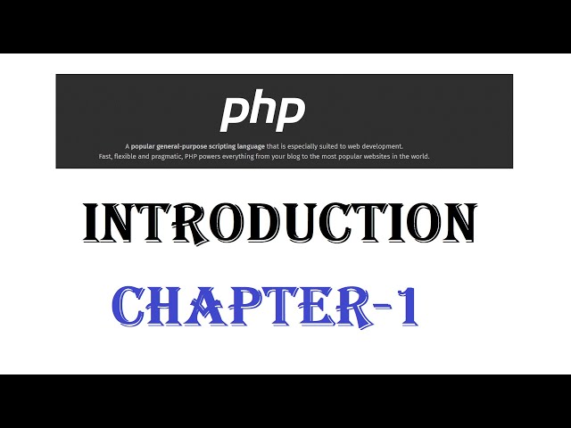 PHP Tutorial - w3Schools   Chapter  01 English
