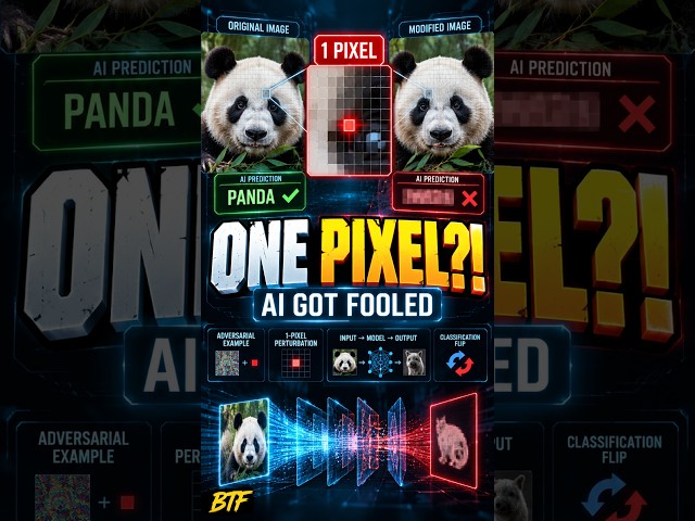 This tiny pixel can fool a AI-logic: One Pixel Can Fool an AI 🤯