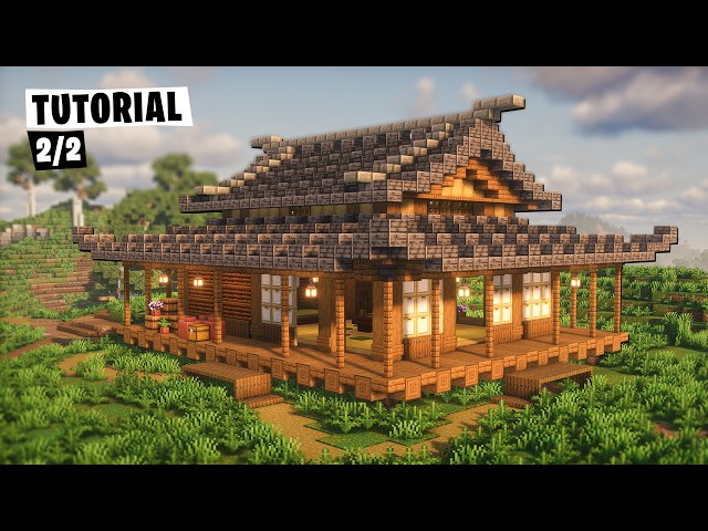 How to Build a Japanese Tea House in Minecraft - Tutorial [Part 2]