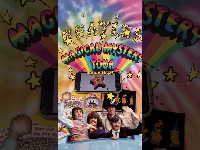 A magical Beatles movie night! 🚌 #thebeatles #magicalmysterytour #1960s