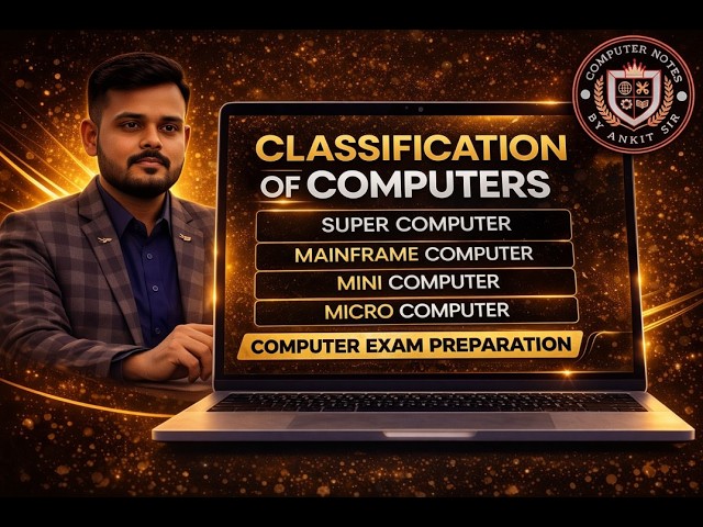 Lecture 4 Classification of computer on basis of Size| super computer| Mainframe computer| Micro Com