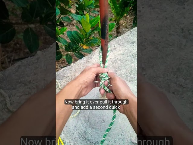 A strong and very easy knot-tying trick. #ropeknots