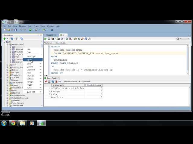 SQL Developer export : sqlvids