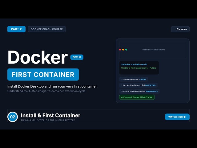 Installing Docker & Running Your First Container (Docker Crash Course #2)
