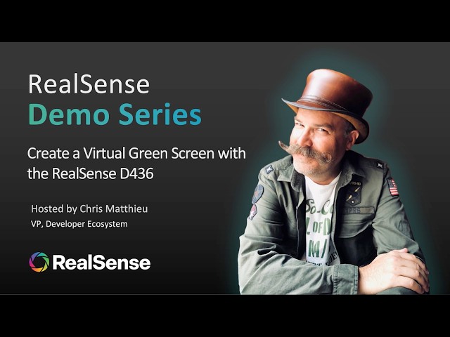 RealSense Demo: Create a Virtual Green Screen Video using a D436 Stereo Depth