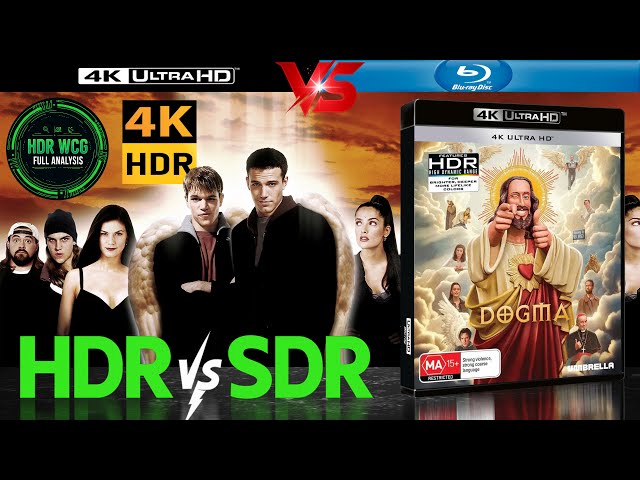 HDR DV WCG ATMOS ANALYSIS ( Dogma 1999 ) 4K UHD BD REVIEW vs 1080p BD SDR 100nits #TRUE_DIFFERENCE