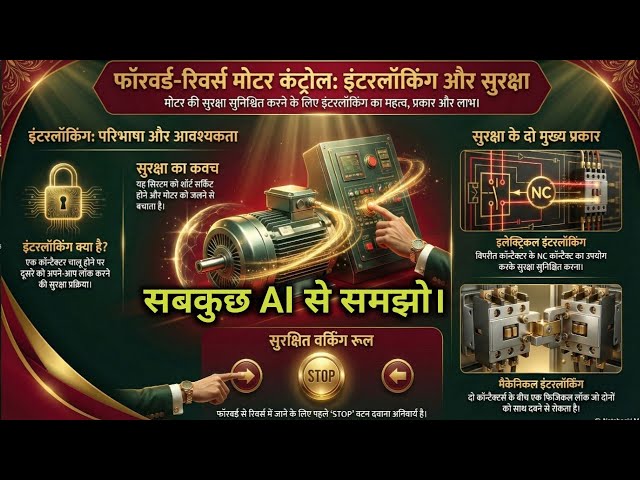  Forward Reverse Starter में  Interlocking क्या होता है ⚡ | Full Practical Hindi