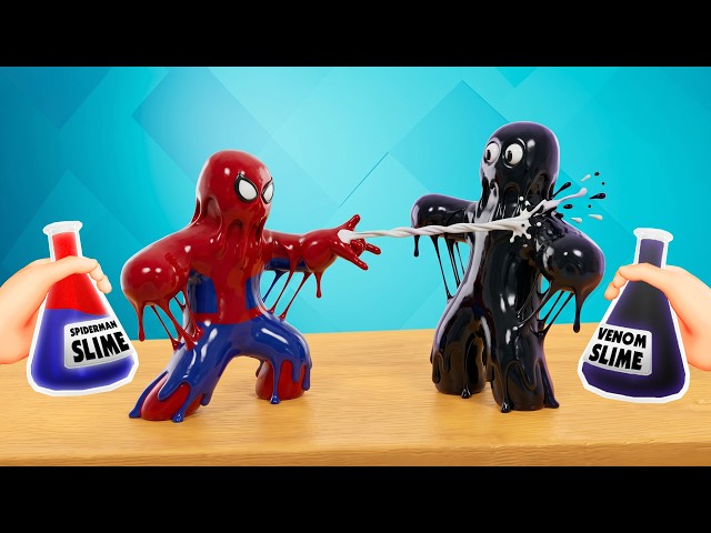 I Made SPIDER-MAN Slime to Fight VENOM Slime! (Slime Lab VR)