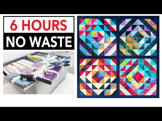 ✅ How to Sew a Stunning Quilt with ABSOLUTELY ZERO Fabric Waste!
