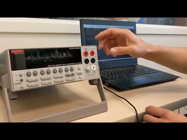 Live Data Acquisition Tutorial Using Python and a Keithley 2700 Multimeter