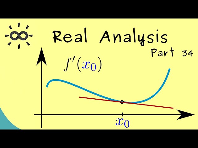 Real Analysis 34 | Differentiability