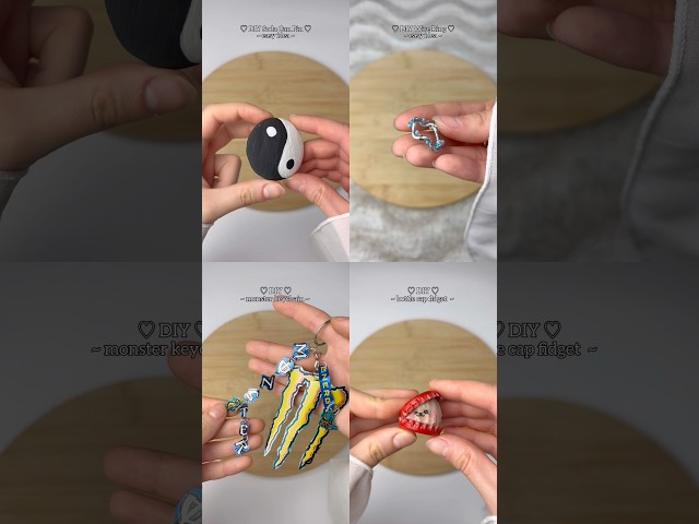 4 DIYs from RANDOM Things! 😱✨ Things to do when you’re bored |Fidget, Keychain, Ring & Pin