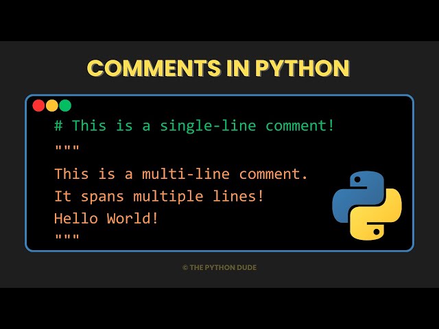 Comments in Python