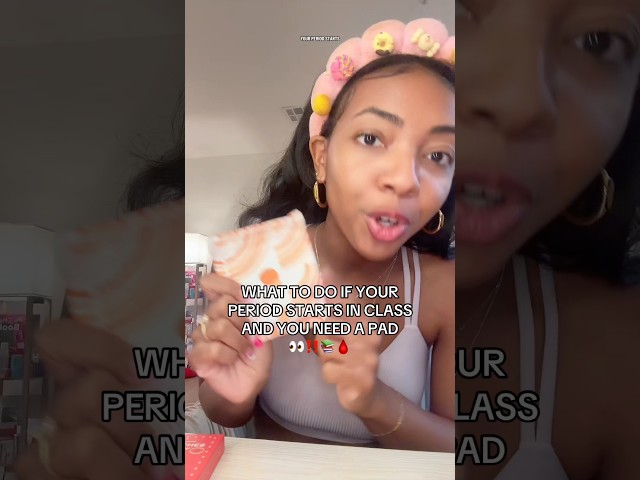 WHAT TO DO IF YOUR PERIOD STARTS IN CLASS?!👀‼️🩸 #bigsisteradvice #firstperiod #girltalk #grwm
