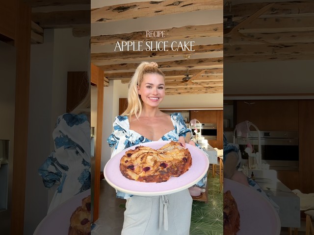RECIPE 🍰 Apple Slice Cake, 218kcal & no added sugar