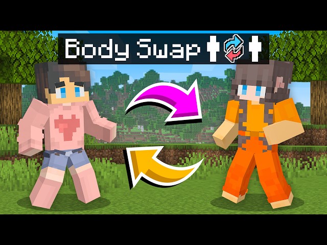 BOYS vs GIRLS: Swap Lives Challenge in Minecraft