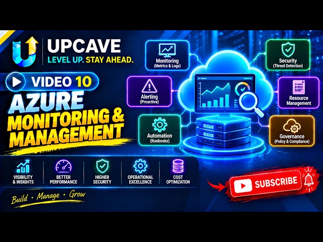 Video 10 — Azure Monitoring & Management - Microsoft Azure Course - UPCAVE