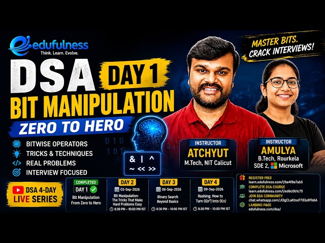 DSA Day 1: Bit Manipulation from Zero to Hero | Master Bitwise Operations with Real Problems