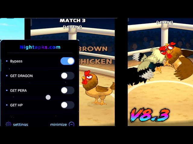 Manok Na Pula Mega Mod Menu 8.3 ☑️