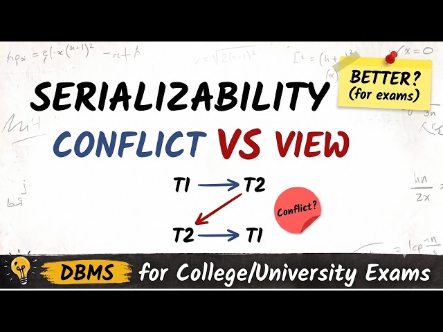 Serializability in DBMS | Conflict & View Serializability Explained | AKTU