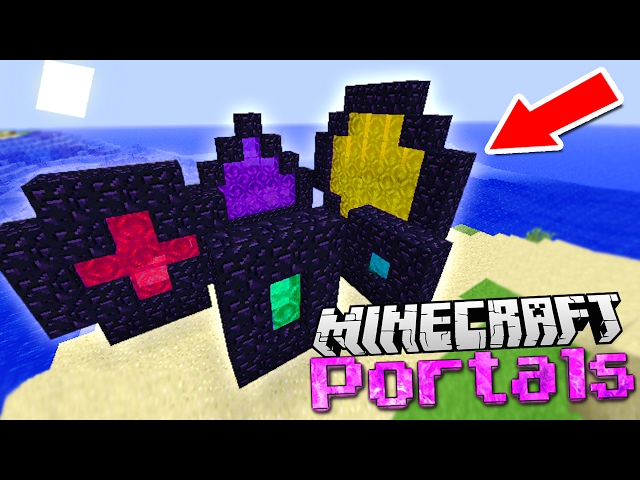 Easy CUSTOM Portals to NEW Dimensions in Minecraft!