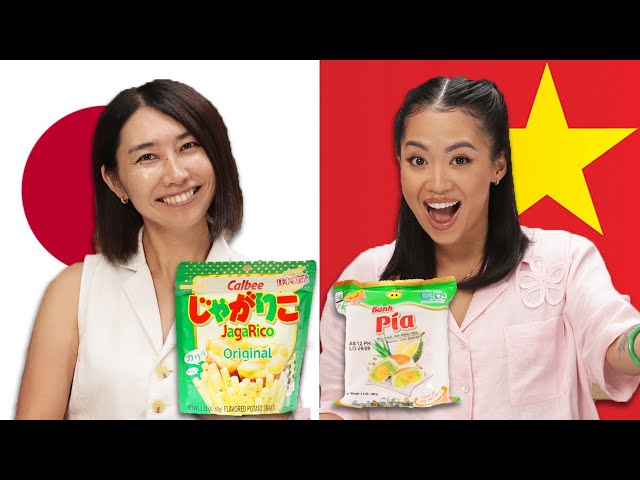 Tasty Friends Swap Their Favorite Snacks - Rie and Tway