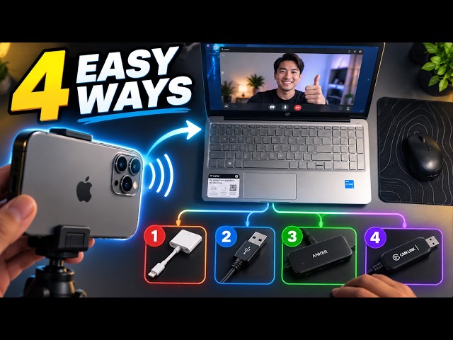 4 Ways to Use Your iPhone as a Webcam for Your PC