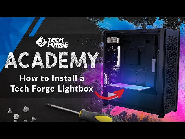 How To Install a TechForge PC Case Light box | Overclockers Academy
