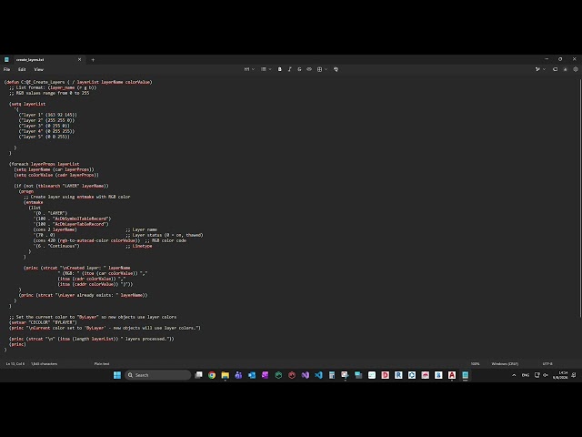 ACT - Script Demo - QE CREATE LAYERS How to edit script