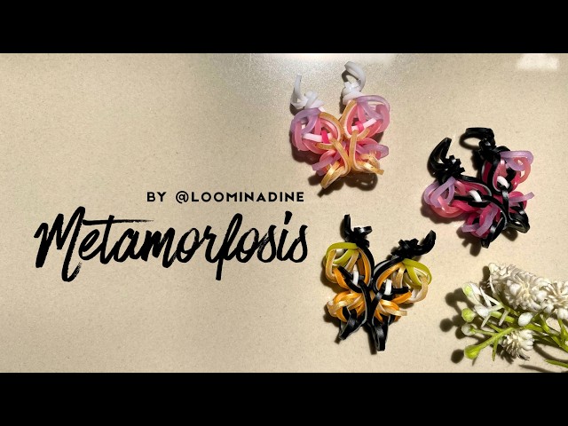 Metamorfosis Charm | Rainbow Loom Hook Only Tutorial